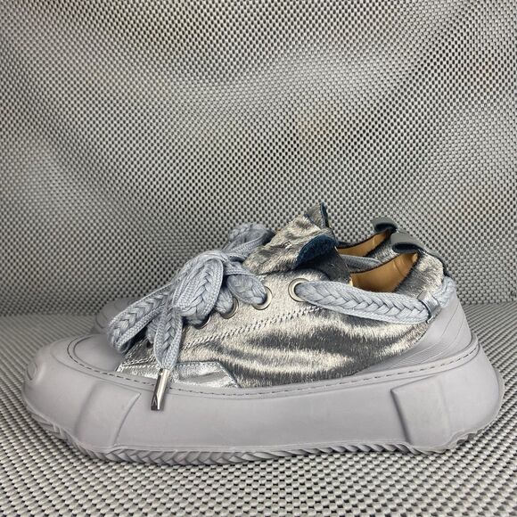 Valabasas Shoes Sneakers Mens Size 11 Smoke Silver Gray Lace Up Low Top - Picture 3 of 12